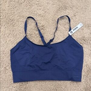 PINK Victoria's Secret Deep Blue Sports Bra